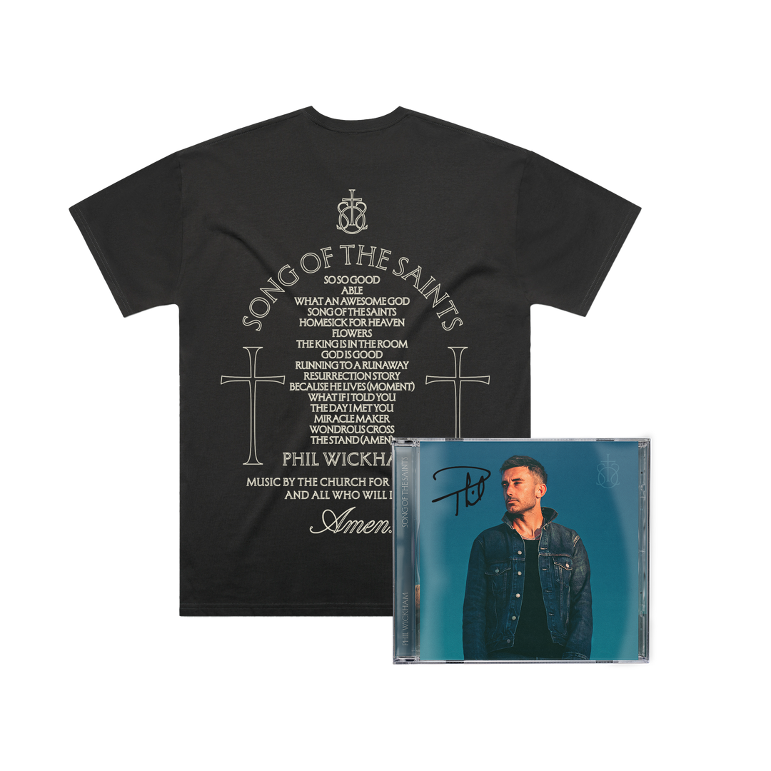 Limited Edition Song Of The Saints Signed CD & Album Tee Fan Pack