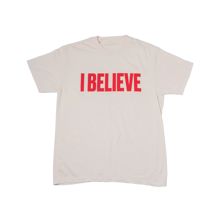 I Believe Tee - Cream