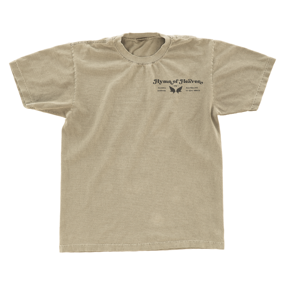Hymn of Heaven Lyric T-Shirt- Beige (Limited Release)