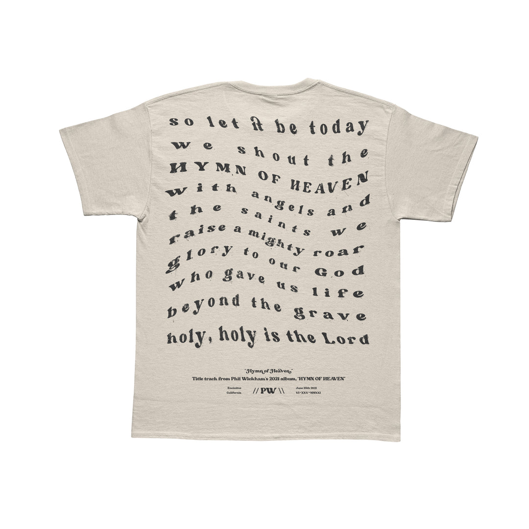 Hymn of Heaven Lyric T-Shirt (Sand) Tour Edition